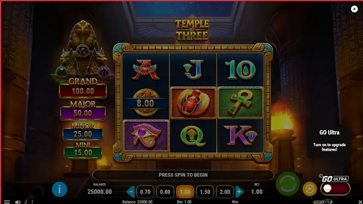 Ang madilim at misteryosong loob ng libingan sa Temple of Three slot