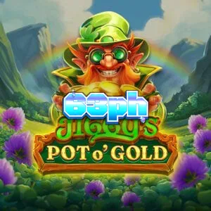 Jiggy’s Pot O’Gold slot game reels at background