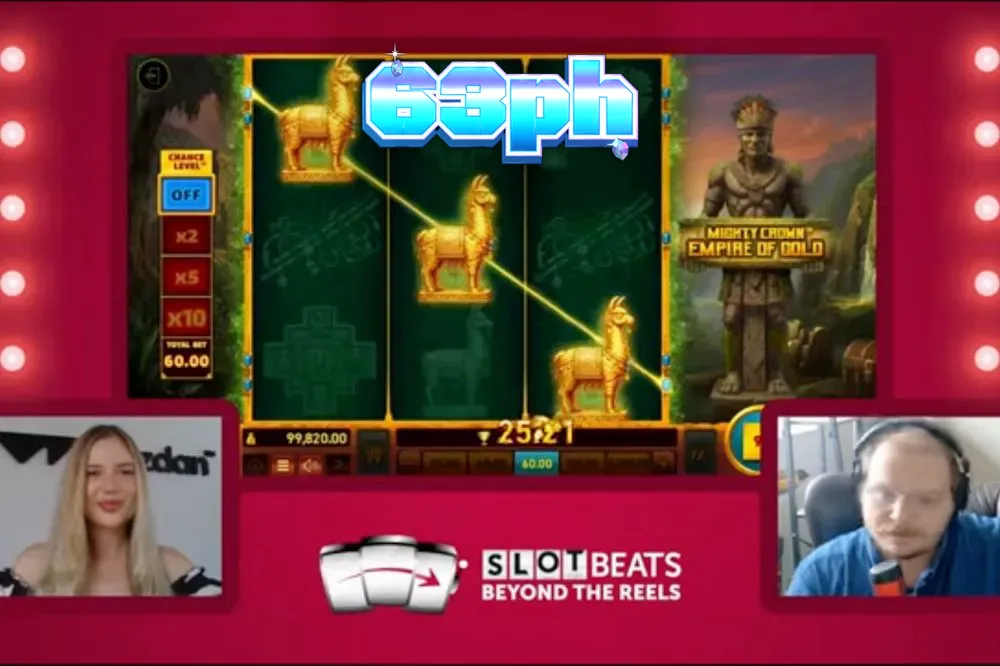 Isang visual na representasyon ng Mighty Crown: Empire of Gold slot na nagpapakita ng tatlong-reel na layout at gintong tema.